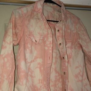 Tie dye salmon shirt